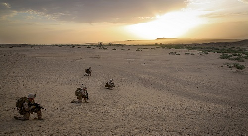 Marines in the desert